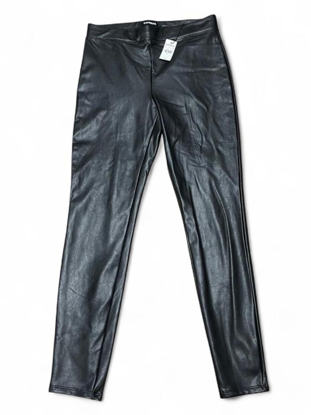 Express Faux Leather Leggings Womens Small High Rise Pull On Stretch Party NEW